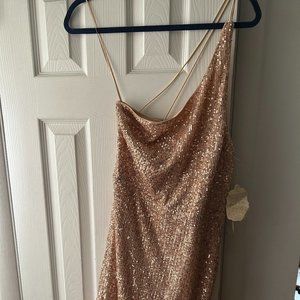 Altar's State Champagne Sequin Dress